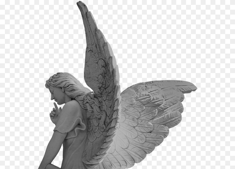 Guardian Angel Prayer Of God Background Angel Statue, Adult, Female, Person, Woman Png Image