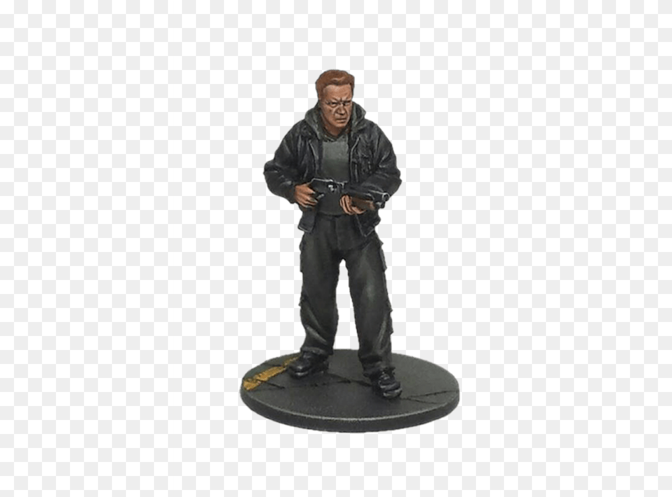 Guardian For Terminator Genisys The Miniatures, Clothing, Coat, Figurine, Jacket Free Png Download