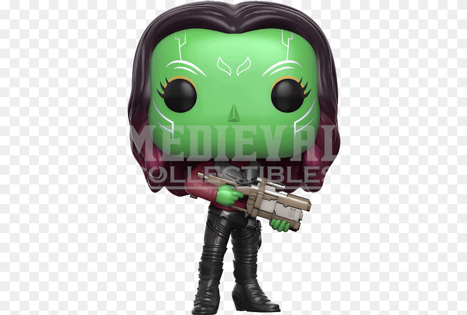 Guardians Of The Galaxy 2 Gamora Pop Figure Gamora Pop, Person, Firearm, Gun, Handgun Png
