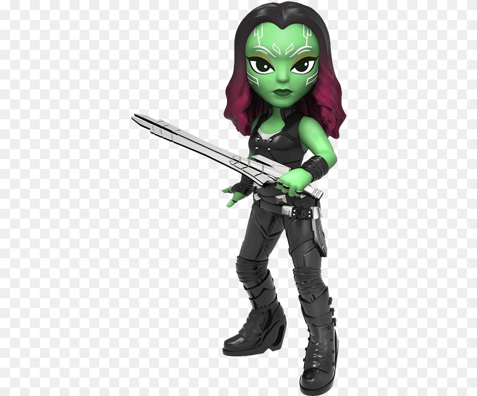 Guardians Of The Galaxy 2 Gamora Rock Candy Vinyl Figure Pop Gamora Guardians Of The Galaxy, Person, Clothing, Costume, Footwear Free Png Download