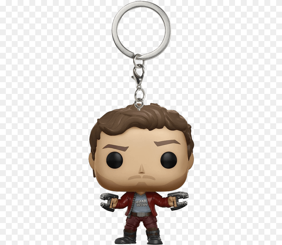 Guardians Of The Galaxy 2 Star Lord Pop Keychain Star Lord Funko Pop Keychain, Accessories, Earring, Jewelry, Baby Png Image