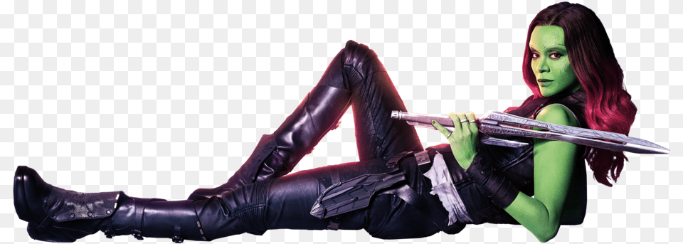 Guardians Of The Galaxy 2 Transparent Gamora Guardians Of The Galaxy, Weapon, Sword, Blade, Dagger Free Png