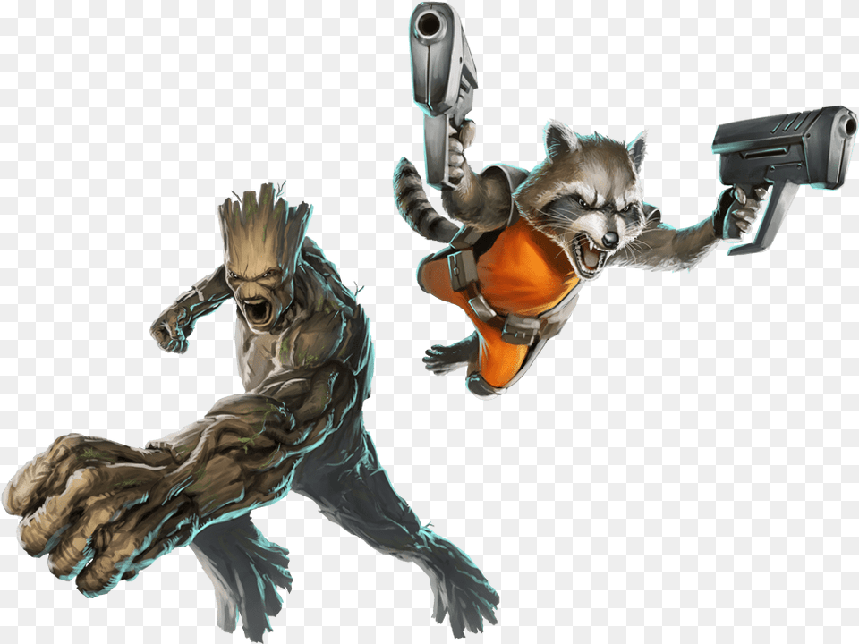 Guardians Of The Galaxy Cartoon Rocket Gun, Weapon, Firearm, Handgun, Animal Free Png