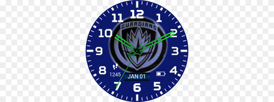 Guardians Of The Galaxy For G Watch R, Analog Clock, Clock, Disk, Wall Clock Free Png
