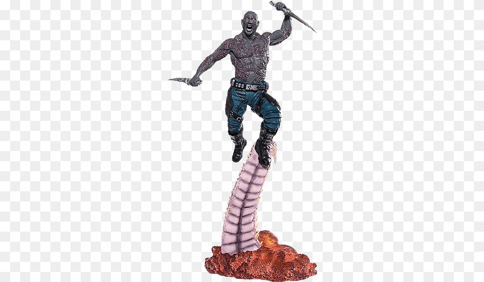 Guardians Of The Galaxy Guardians Of The Galaxy 2 Drax Battle Diorama Series, Adult, Male, Man, Person Free Png Download