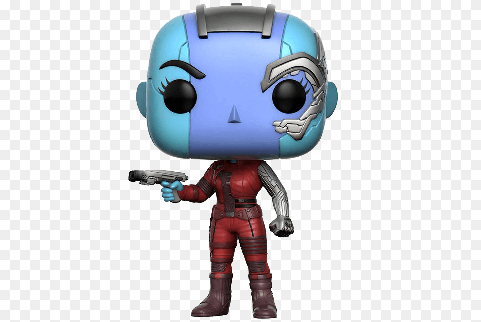 Guardians Of The Galaxy Nebula Pop Figure, Robot, Gun, Weapon, Person Free Transparent Png