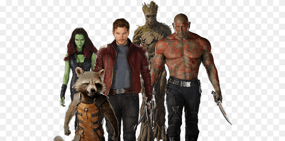 Guardians Of The Galaxy Photos Guardians Of The Galaxy Team Movie, Person, Clothing, Coat, Costume Free Png