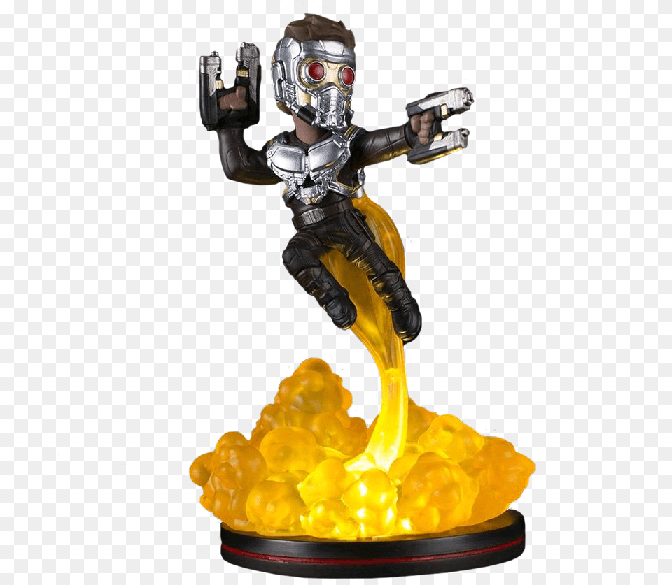 Guardians Of The Galaxy Star Lord Lightup Qfig 6u201d Vinyl Star Lord Lampara, Adult, Male, Man, Person Png Image