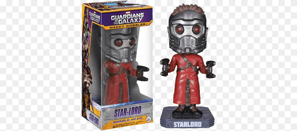 Guardians Of The Galaxy Star Lord Wacky Wobbler Retrospace Bobble Head Funko, Person, Robot Free Png Download