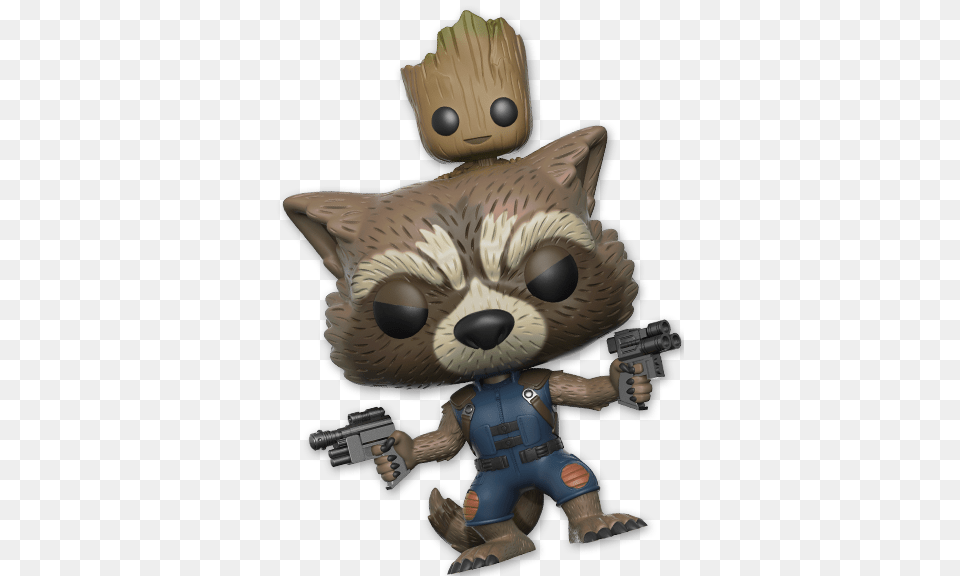 Guardians Of The Galaxy Vol Funko Pop Guardians Of The Galaxy Vol 2 Rocket Vinyl, Baby, Person, Firearm, Weapon Png Image