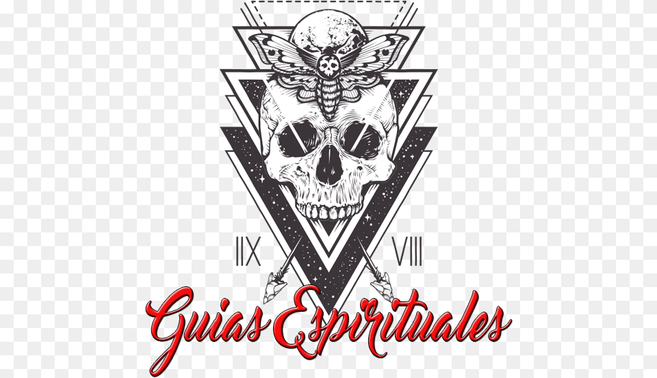 Guas Espirituales Geometric Skull, Emblem, Symbol, Logo, Person Free Png