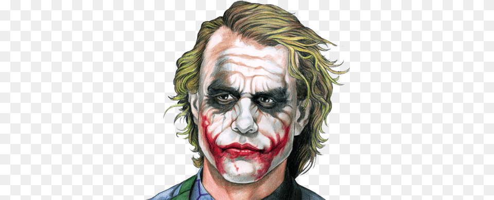 Guasonjoker Psd Joker Wig Batman The Dark Knight Joker Adult Size, Portrait, Photography, Person, Face Free Png Download