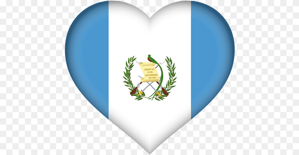 Guatemala Flag, Heart, Plant, Animal, Bird Png