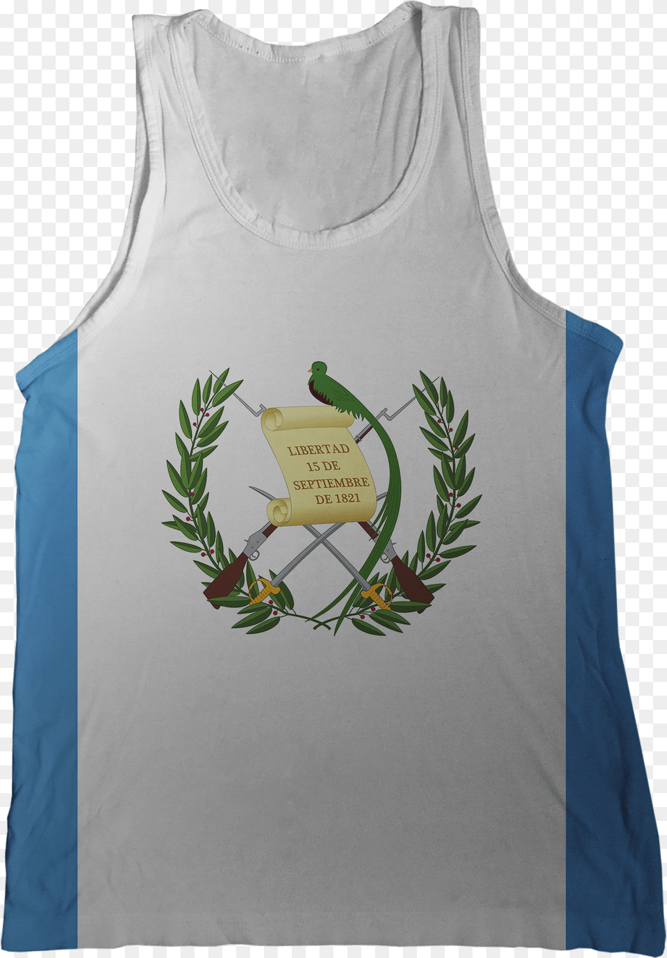 Guatemala Flag Tank Top Guatemala Flag And Coat Of Arms, Clothing, Tank Top, Plant, Animal Free Png Download