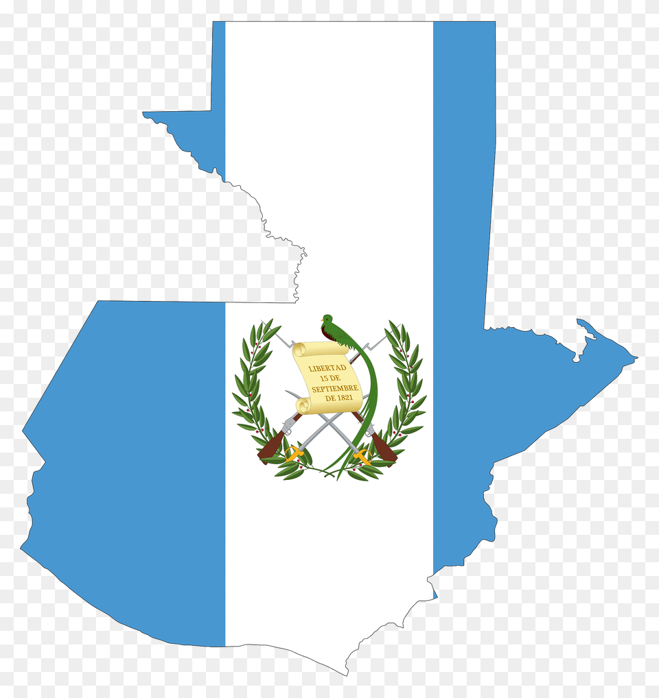 Guatemala Map Flag Clipart, Plant, Vegetation, Land, Nature Free Png Download