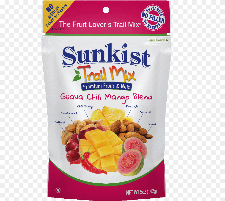 Guava Chili Mango Blend Sunkist Trail Mix Sunkist, Food, Snack, Lunch, Meal Png