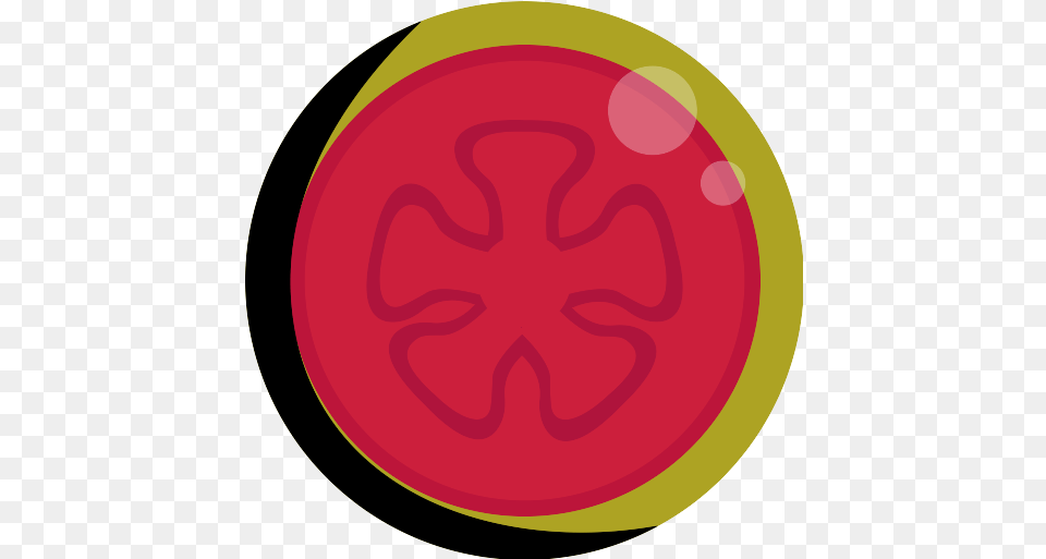 Guava Icon Circle, Food, Fruit, Plant, Produce Png Image