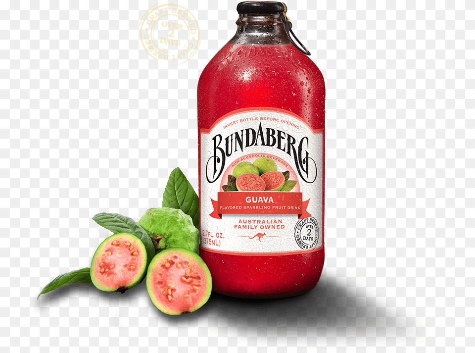 Guava Soda Bundaberg Brewed Drinks Bundaberg Blood Orange 375ml, Food, Ketchup, Beverage, Fruit Free Transparent Png