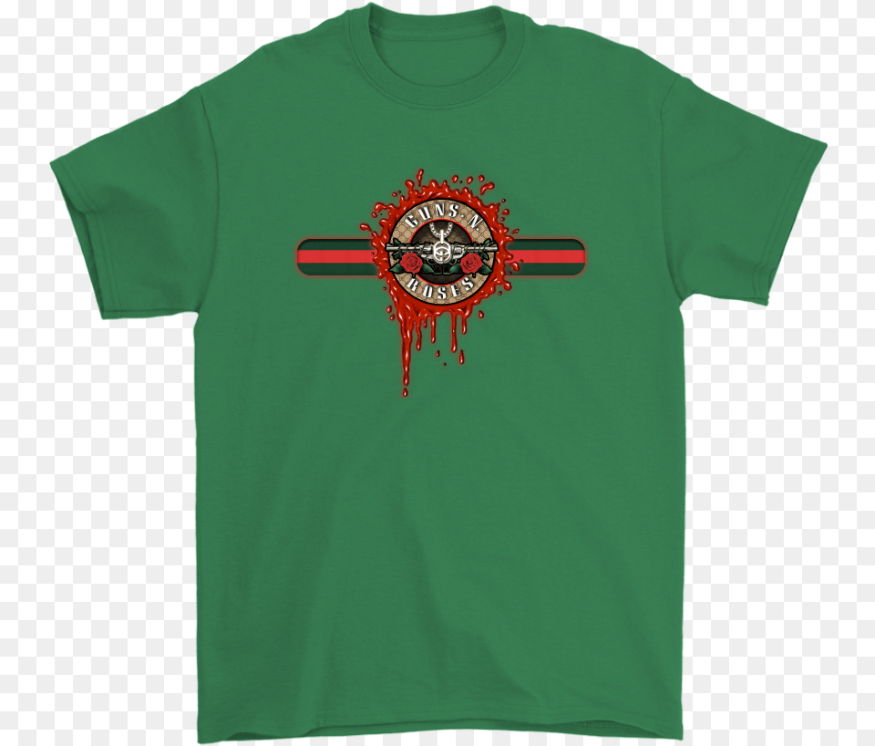 Gucci Band Guns N Roses Music Grinch Giants 7 Logo, Clothing, T-shirt, Shirt Free Png Download