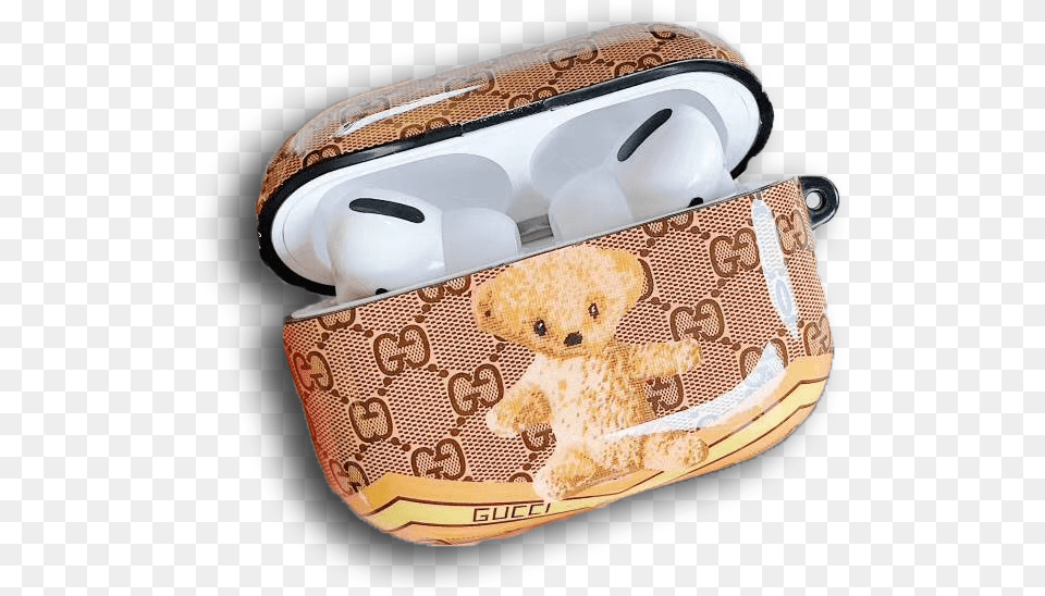 Gucci Bear Airpods Cases Airpods, Teddy Bear, Toy, Accessories, Bag Png