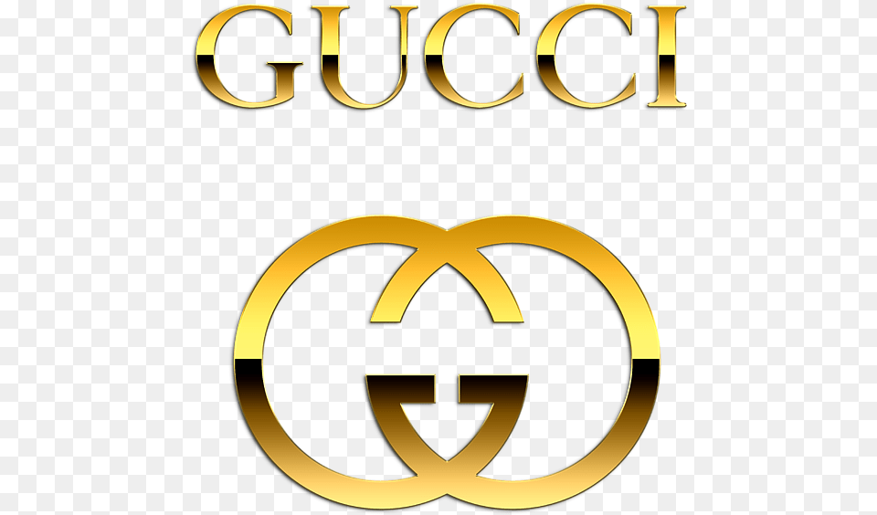 Gucci Clipart Sign Gold Circle, Logo, Symbol, Smoke Pipe Free Png Download