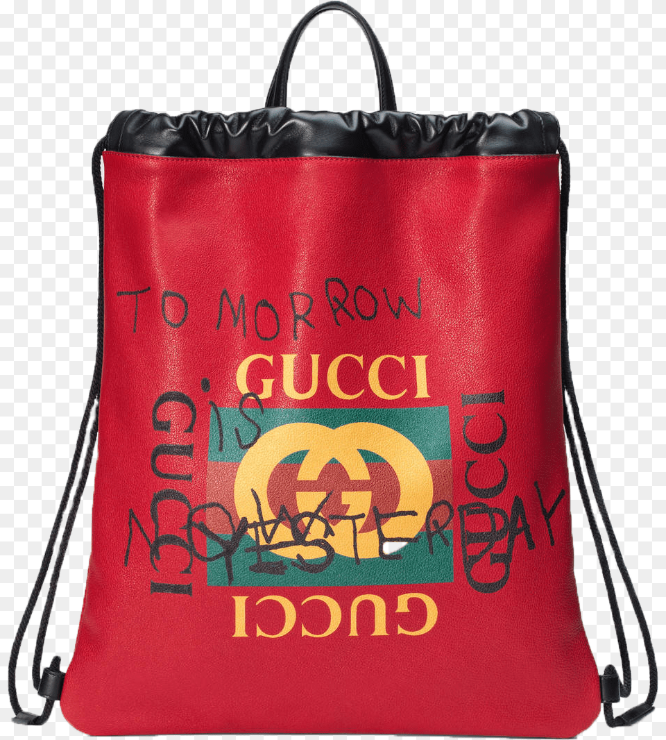 Gucci Coco Capitan Logo Backpack Drawstring Web Detail Gucci Coco Capitan Drawstring, Accessories, Bag, Handbag, Tote Bag Png Image