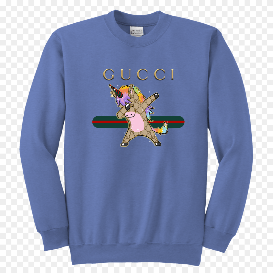 Gucci Dabbing Unicorn Youth Shirts, Clothing, Knitwear, Sweater, Sweatshirt Free Png Download