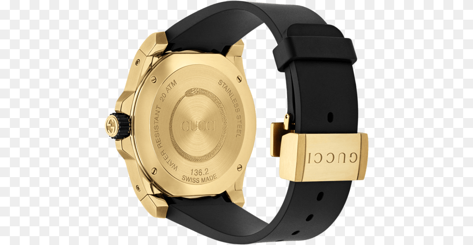 Gucci Dive 45mm Gold Snake Watch Gucci Gold Dive Watch, Arm, Body Part, Person, Wristwatch Png