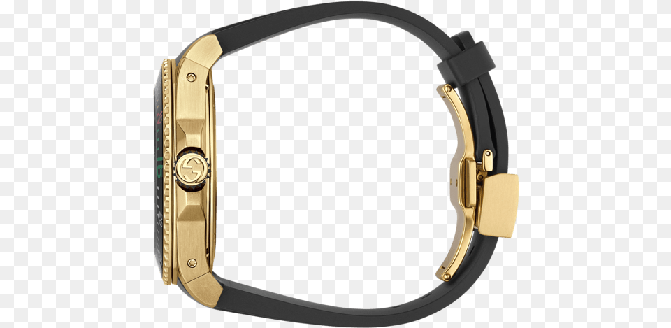 Gucci Dive 45mm Yellow Gold Snake Watch Side Watch, Accessories, Goggles, Wristwatch, Bracelet Free Png