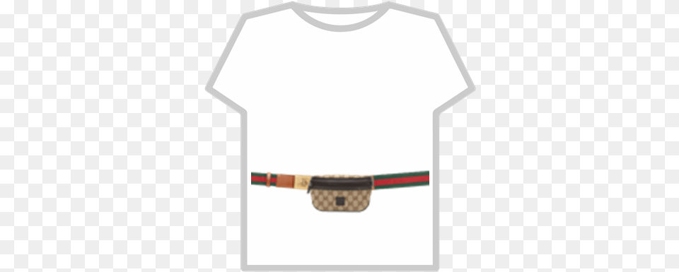Gucci Fanny Pack Roblox Adidas Girl T Shirt, Clothing, T-shirt, Accessories, Belt Png Image
