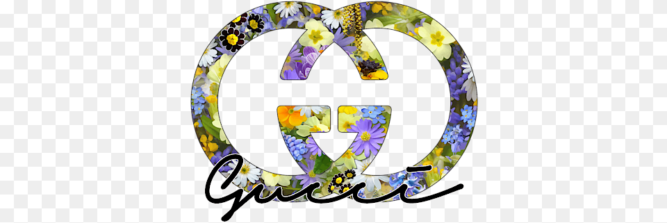 Gucci Floral Series T Shirt Gucci Flower Logo, Symbol, Text Png