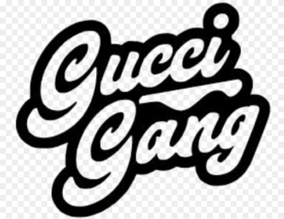 Gucci Gang Guccigang Gucci Gang Logo, Text, Handwriting, Calligraphy Free Transparent Png