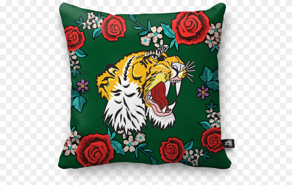 Gucci Gang Luxurious Tigers Pillows Bedding Night Shift Transparent Gucci Pillows, Cushion, Home Decor, Pillow, Flower Png
