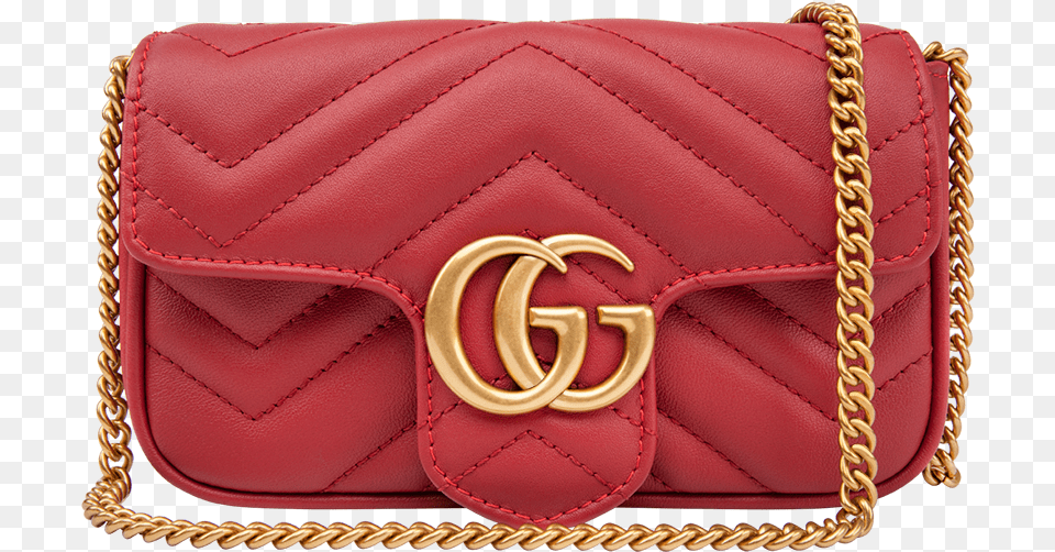 Gucci Gg Marmont Matelass Leather Super Mini Bag Red Shoulder Bag, Accessories, Purse, Handbag, Buckle Png