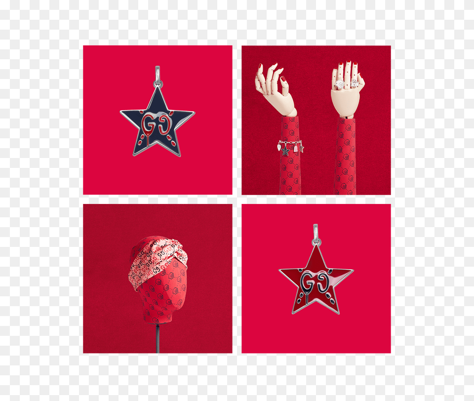 Gucci Ghost Collection, Star Symbol, Symbol, Accessories, Person Free Png