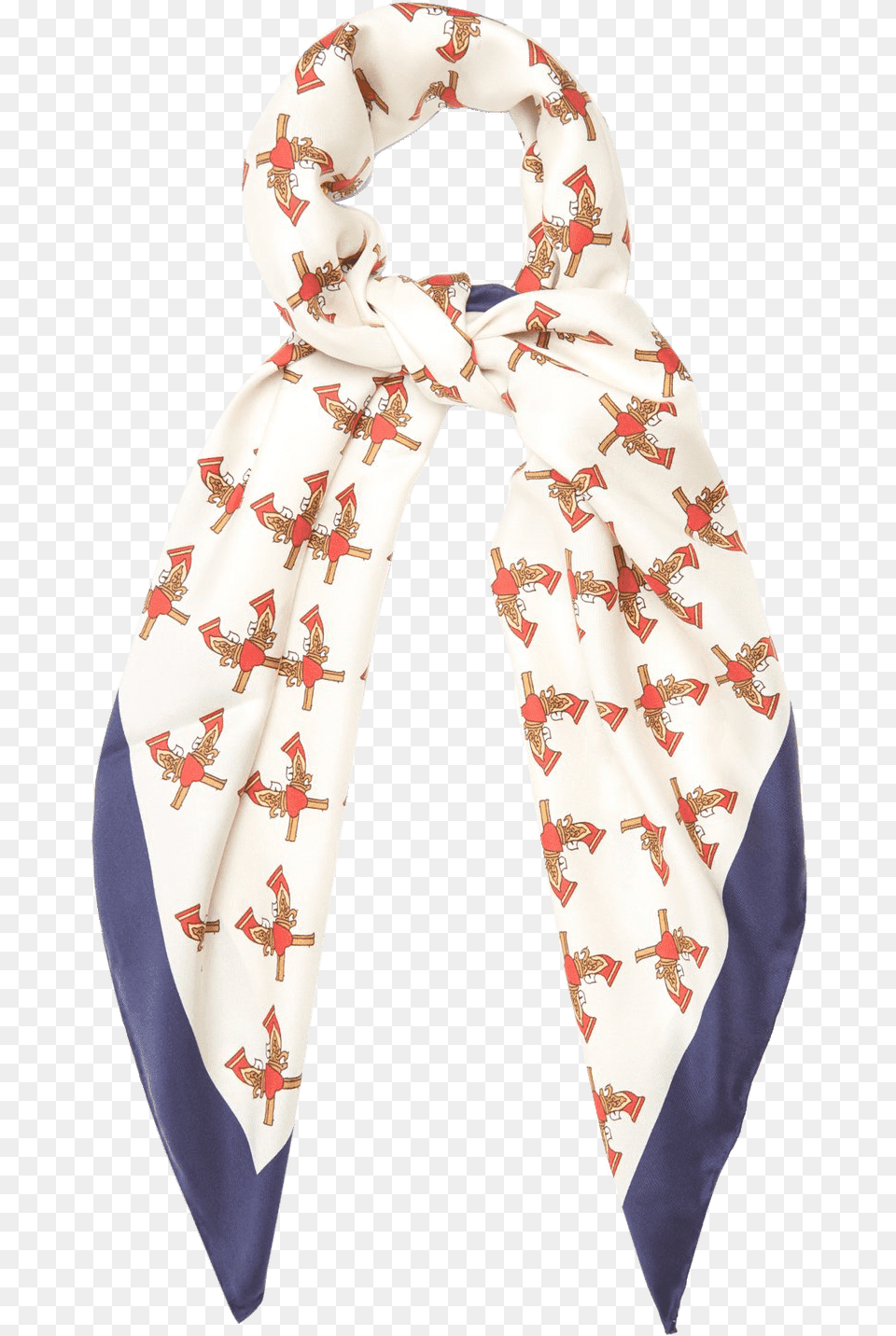 Gucci Guns Print Silk Twill Scarf Gucci Guns Print Silk Twill Scarf, Clothing, Stole, Coat Png Image