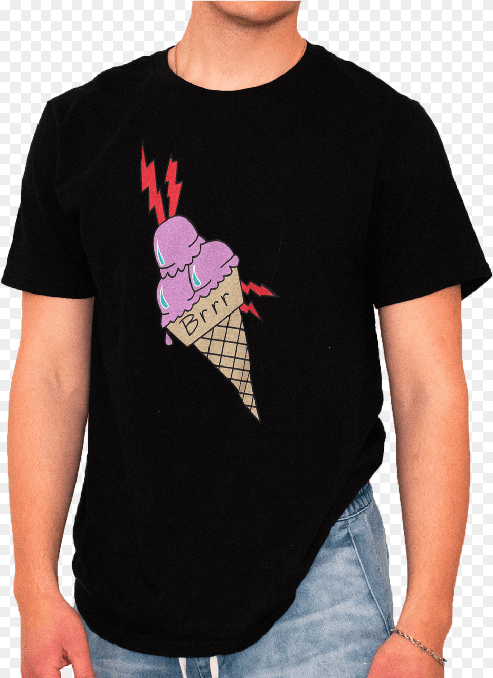 Gucci Mane Ice Cream Tattoo Library Water And Fire T Shirt, T-shirt, Clothing, Person, Man Free Transparent Png
