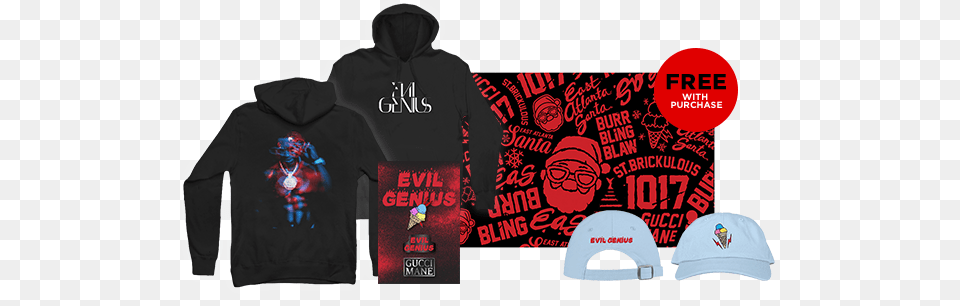 Gucci Mane Official Website, Clothing, Hood, Hoodie, Knitwear Free Png