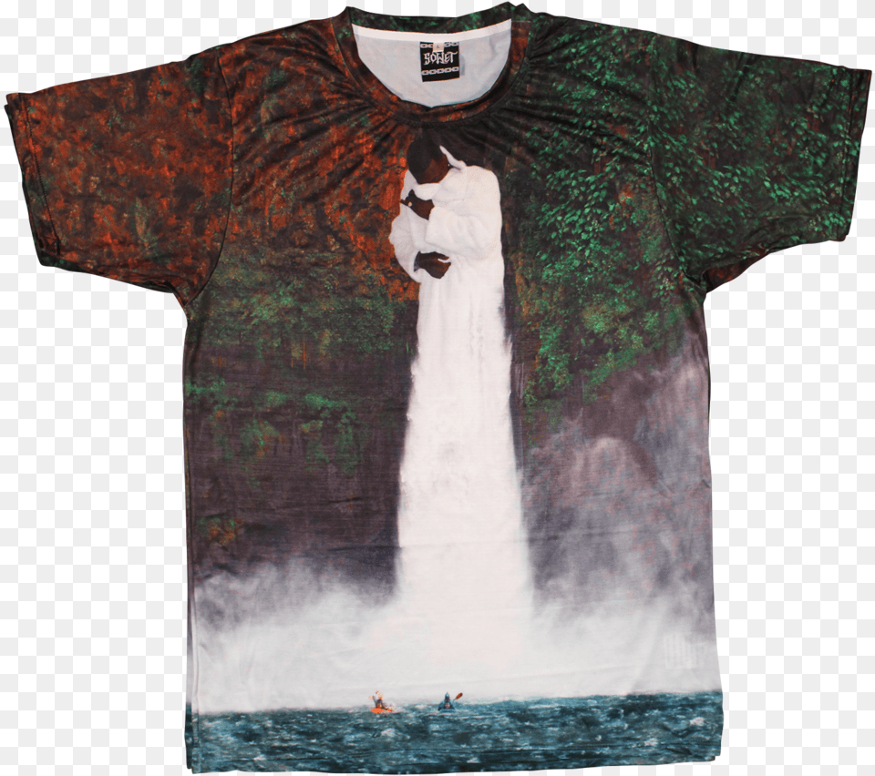 Gucci Mane Waterfall Shirt, Clothing, T-shirt, Adult, Bride Free Png