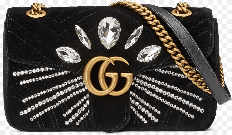 Gucci Marmont Bag Velvet Red, Accessories, Diamond, Gemstone, Handbag Free Transparent Png