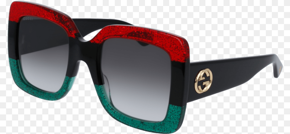 Gucci Red And Green Sunglasses, Accessories, Glasses, Goggles, Smoke Pipe Png