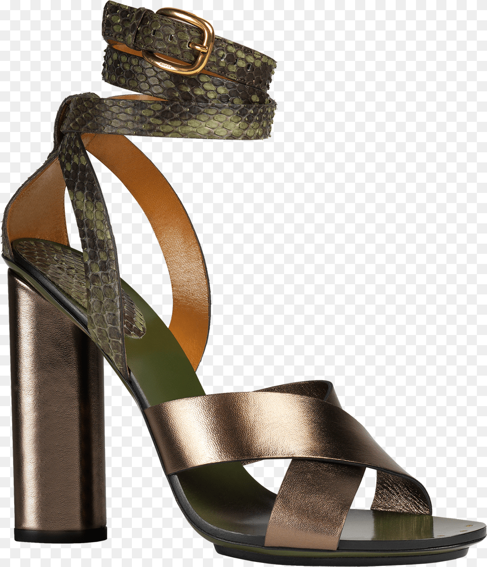 Gucci Sandals In Leather And Python 700 High Heels, Clothing, Footwear, High Heel, Sandal Png