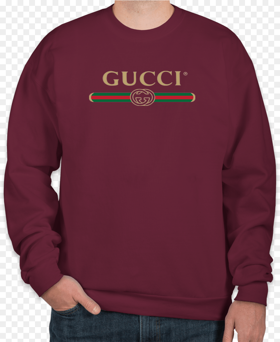 Gucci Shirts Men Hoodie Mens Crew Neck, Clothing, Knitwear, Long Sleeve, Maroon Png