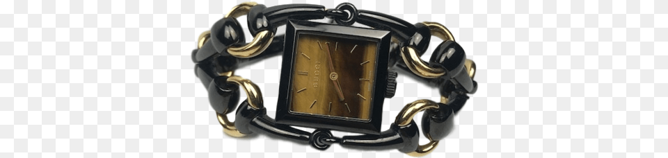 Gucci Signora Horsebit Watch Black Handbag, Wristwatch, Arm, Body Part, Person Png Image
