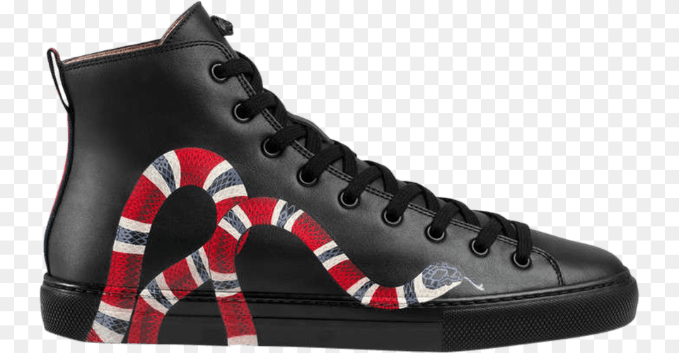 Gucci Snake Gucci High Top Snake, Clothing, Footwear, Shoe, Sneaker Free Png