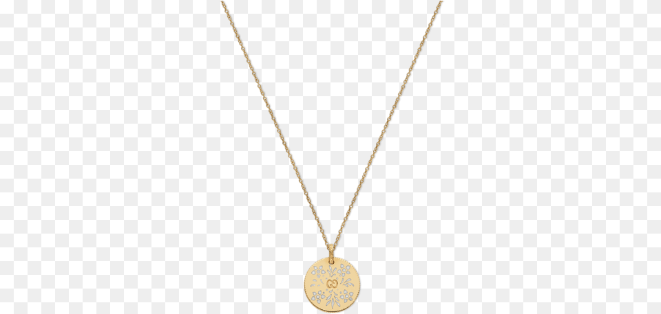 Gucci Yellow Gold Icon Blooms Necklace, Accessories, Jewelry, Pendant, Diamond Png Image