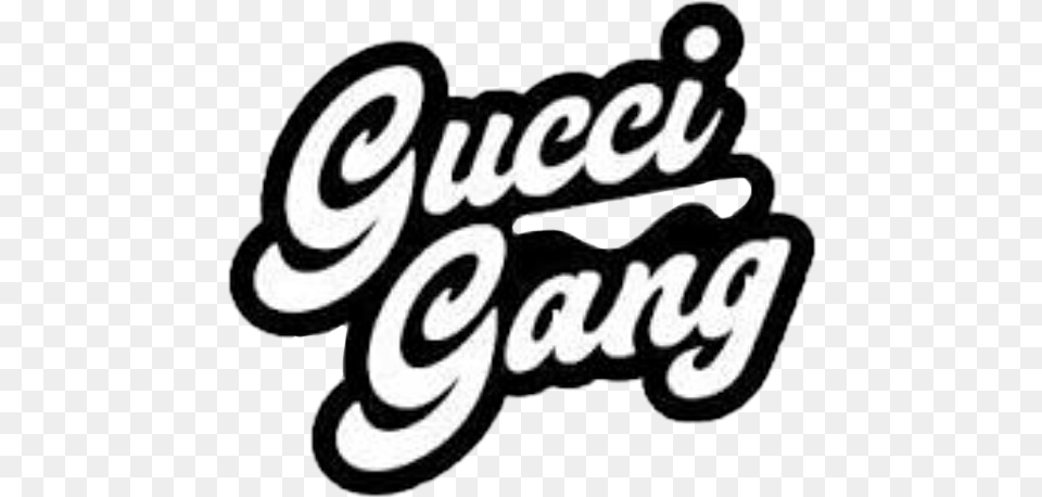 Guccigang Gang Sticker By Gucci Gang, Text, Logo Free Png