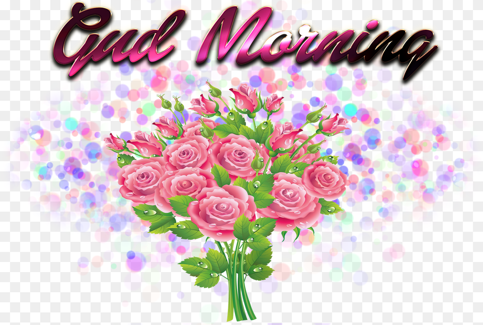 Gud Morning Photo Background Megan Name, Art, Floral Design, Graphics, Pattern Free Png Download