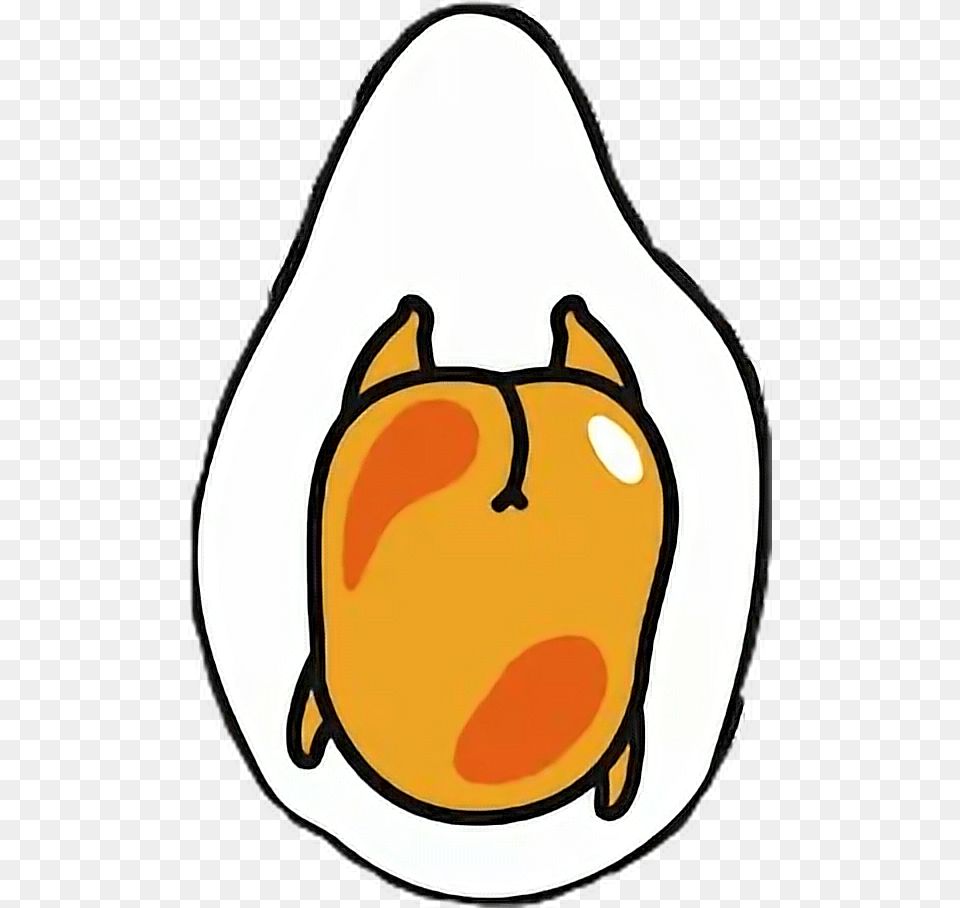 Gudetama Booty Kawaii Egg Lazyegg Tumblr Aesthetic Cute, Food, Fruit, Plant, Produce Free Png Download