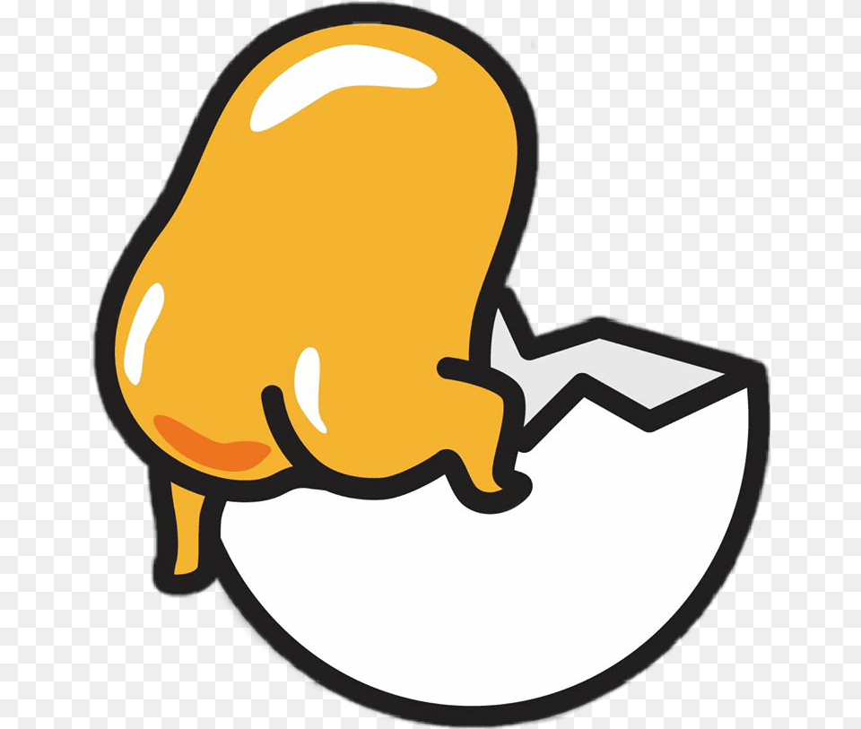 Gudetama Gudetama Sticker Gudetama Facebook Stickers Cute Gudetama, Food, Fruit, Plant, Produce Png